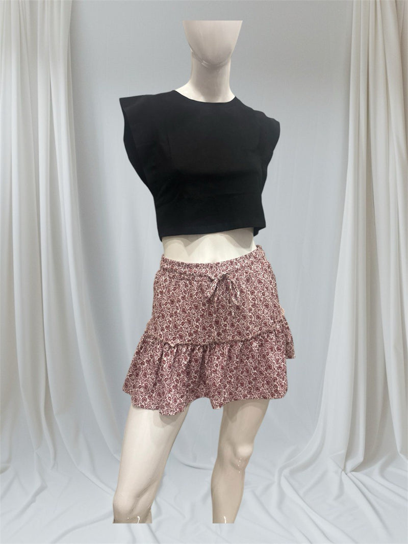 Floral Tiered Skirt