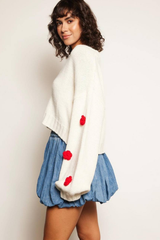 Rose Sleeve Cardigan