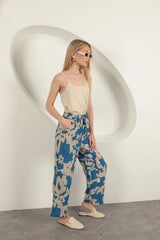 Abstract Relaxed Pants
