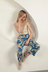 Abstract Relaxed Pants
