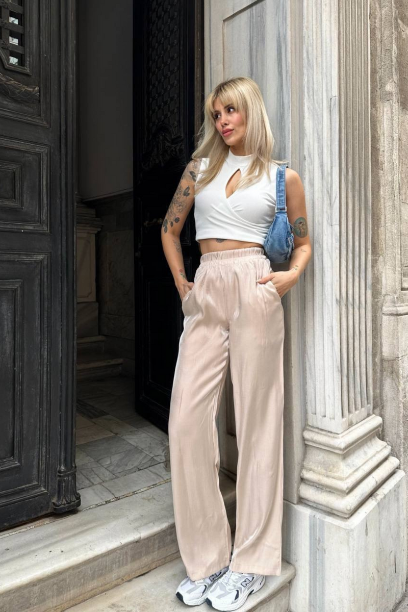 Mix Satin Pants