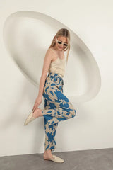 Abstract Relaxed Pants