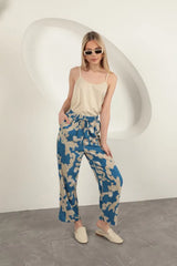 Abstract Relaxed Pants