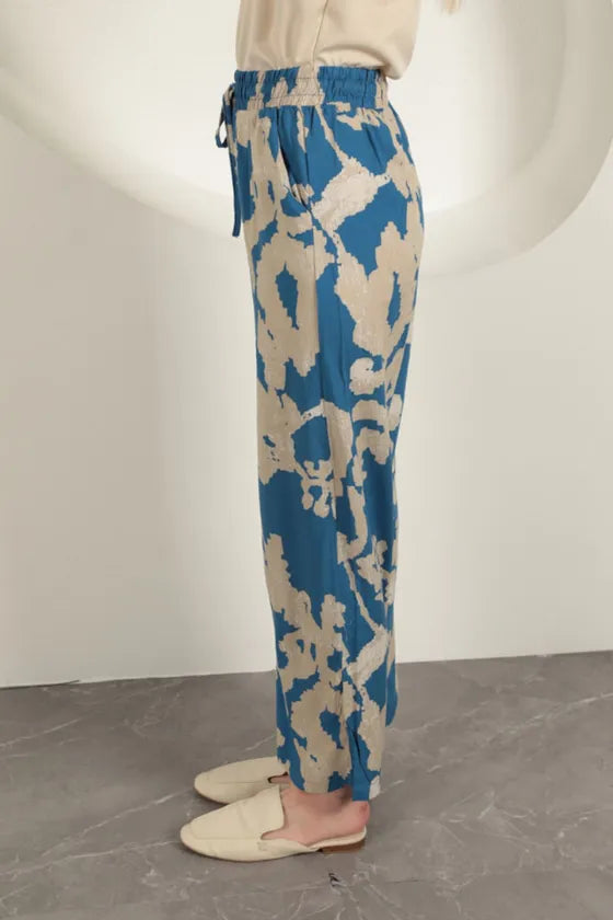Abstract Relaxed Pants